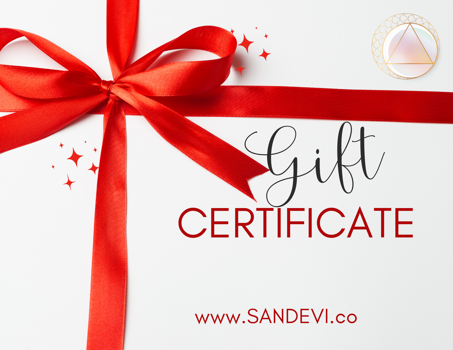 SANDEVI GIFT CERTIFICATE