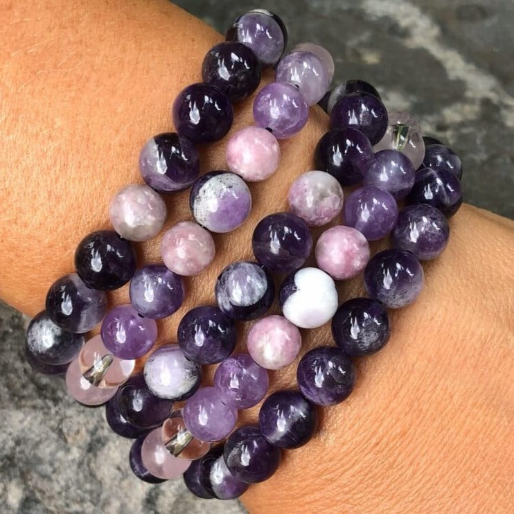 AMETHYST CRYSTAL HEALING WRAP BRACELET